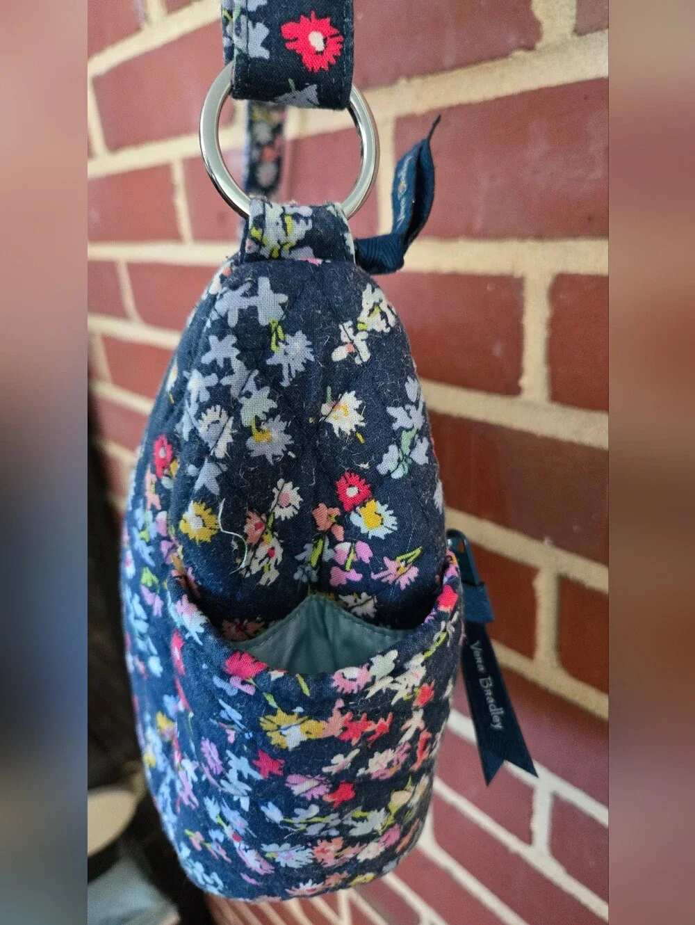 Vera Bradley Scattered Wildflowers Quilted Crossbody Bag Retired Floral Print